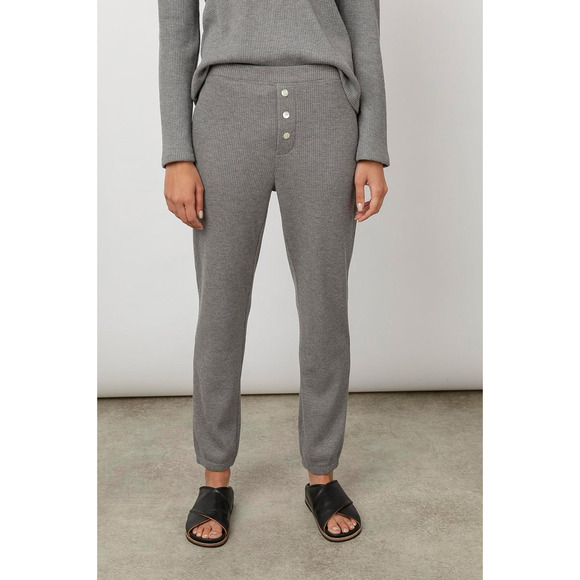 Rails Pants - Women's Rails Molly waffle knit pants heather gray XS Loungewear cozy cottage